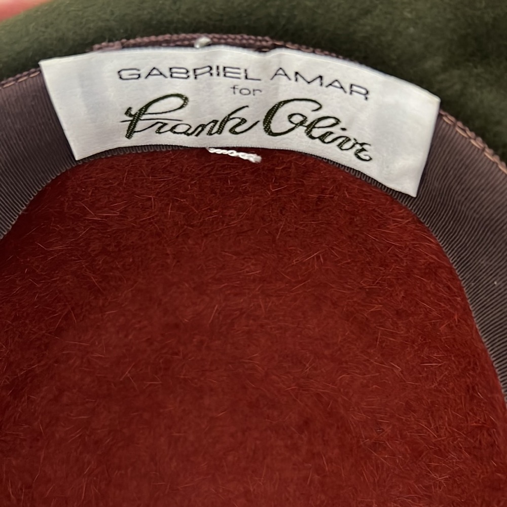 Gabriel Amar for Frank Olive vintage hat in good condition - Picture 5 of 5